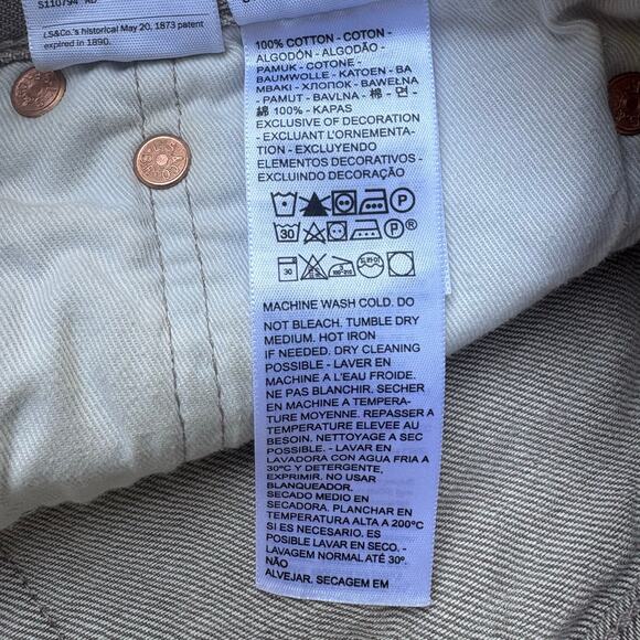 Levi’s Fresh Premium 501 Jeans 32x32 (30x27”) Brown Distressed Workwear Lemon - Picture 11 of 16